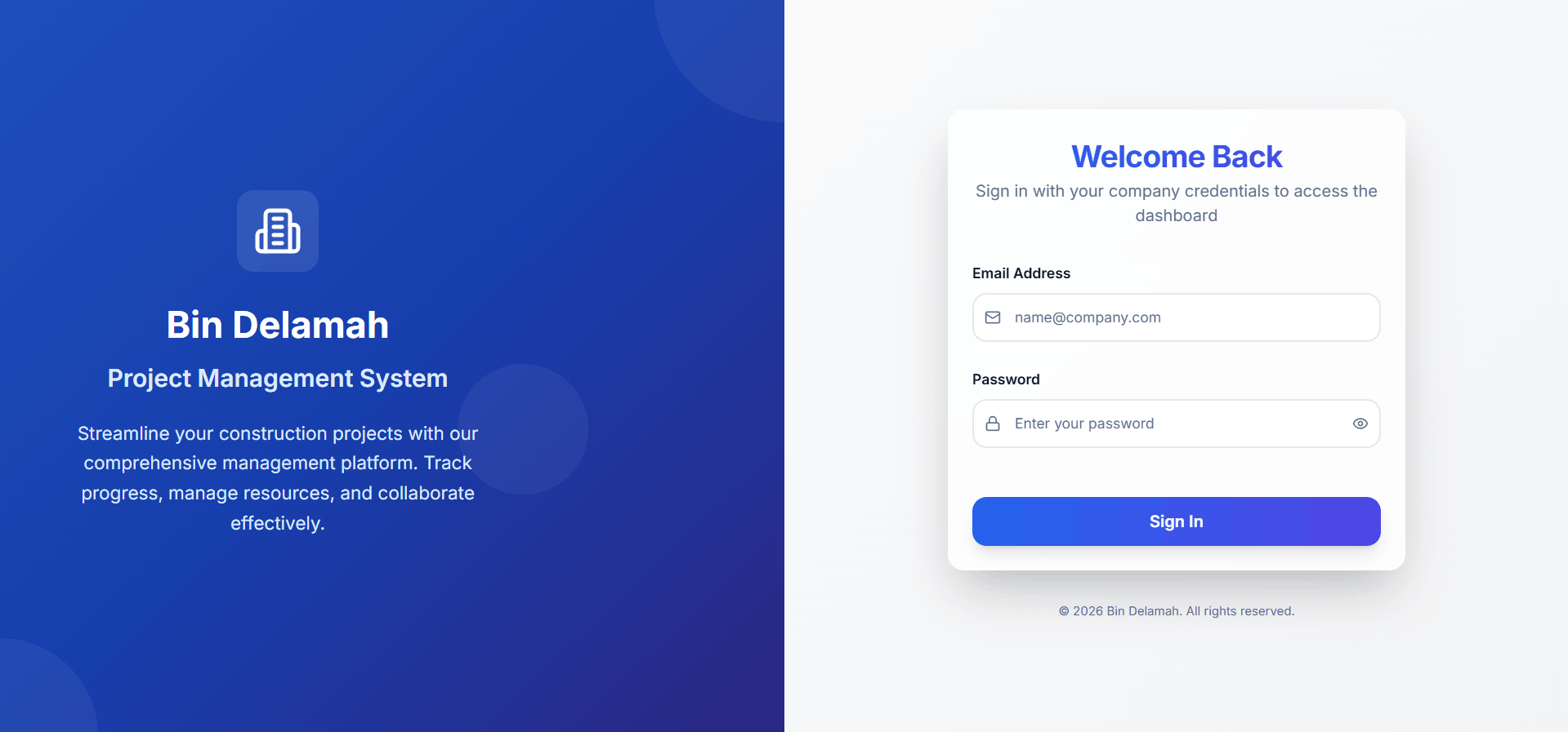 Project and operations overview