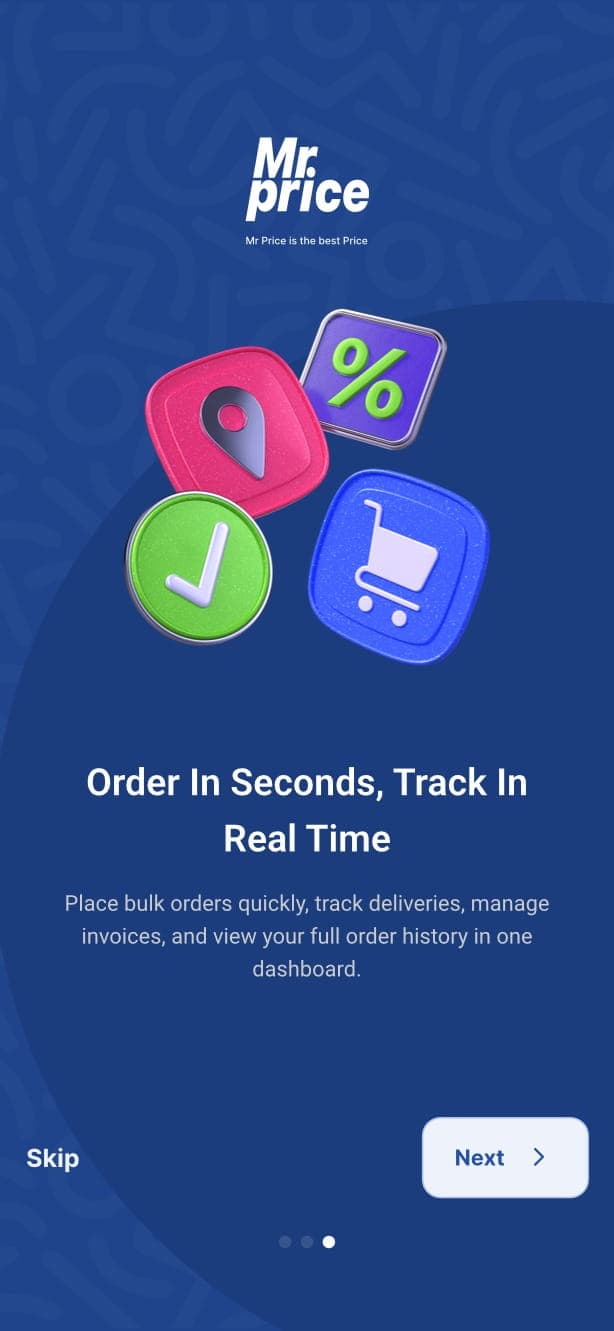 Guided onboarding for ordering and tracking