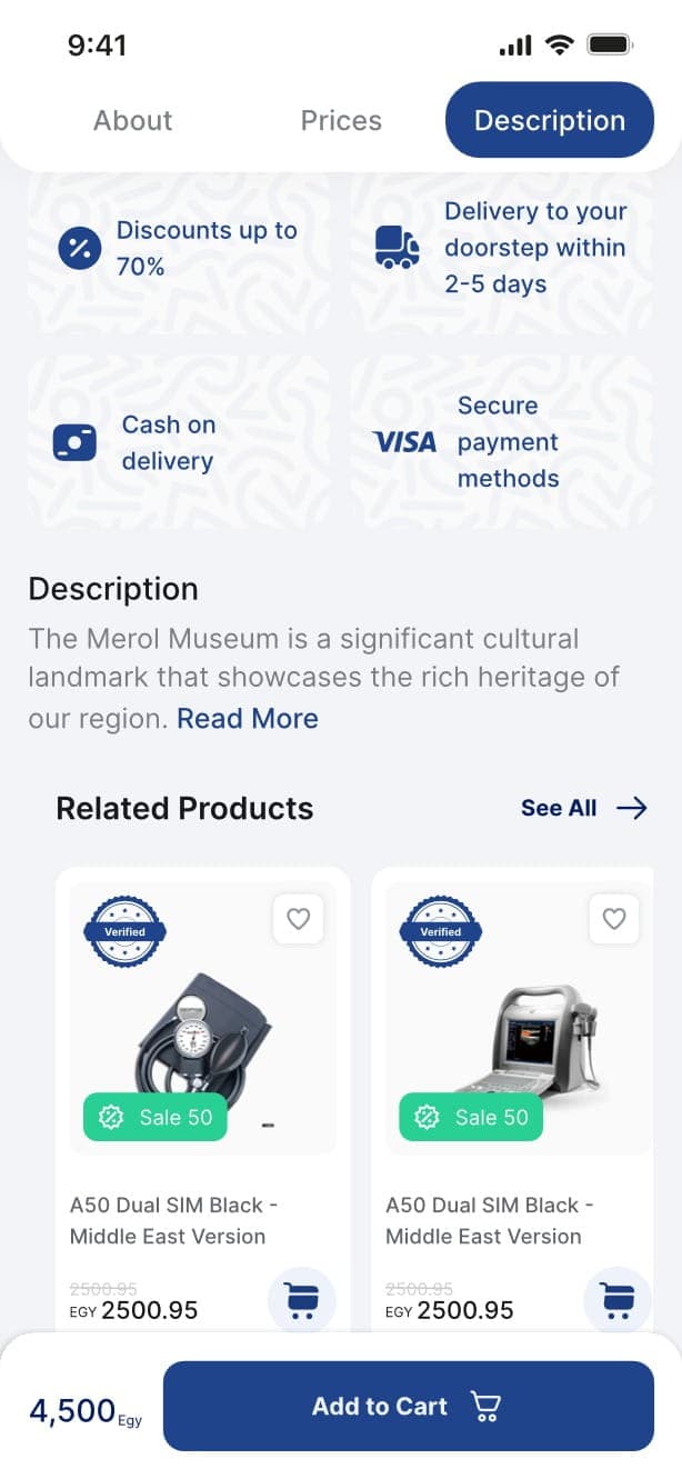 Cart management and checkout preparation